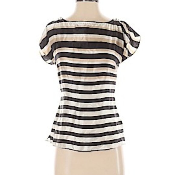 WHITE HOUSE BLACK MARKET‎ Spanish Steps Stripe Top - Picture 2 of 8